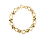 Браслет Roberto Coin Designer Gold Alternating Mixed Link Bracelet