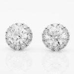 Graff Round Brilliant Diamond Stud Earrings